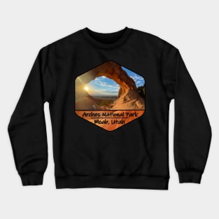 Sunrise in Arches National Park Crewneck Sweatshirt